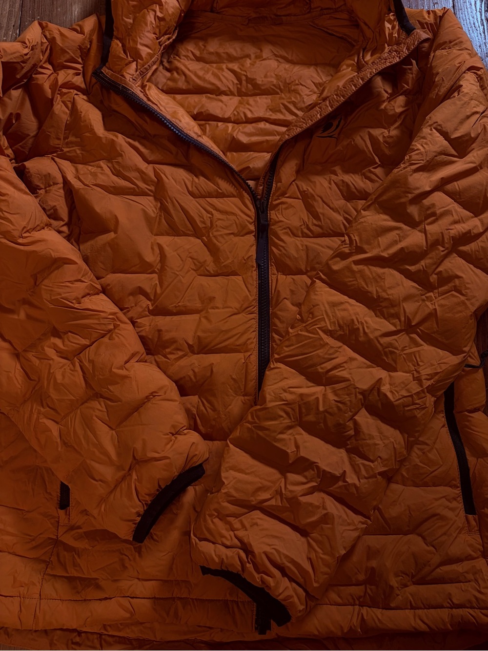 Outdoor vitals women’s Zulu down puffy jacket medium curry hiking backpacking - Picture 3 of 7